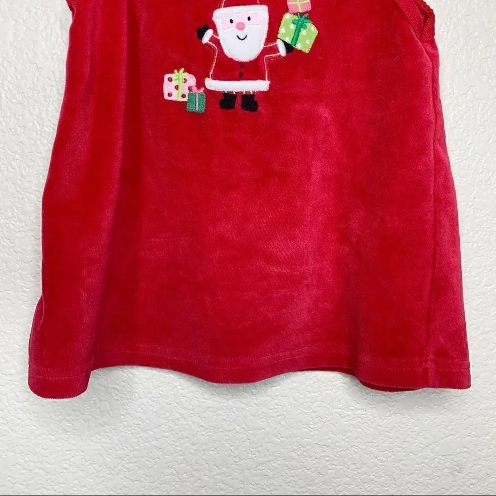 Carter’s 9 Months Baby Girl Embroidered Santa Dress
